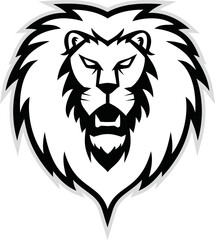 Lion Head Logo Vector Template Illustration Design