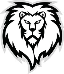 Lion Head Logo Vector Template Illustration Design