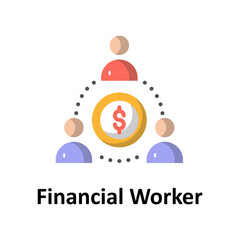 Financial worker Vector Icon

