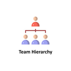 Team hierarchy Vector Icon

