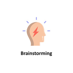 Brainstorming Vector Icon

