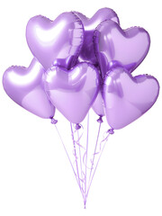 Light purple heart balloon for party and celebration
