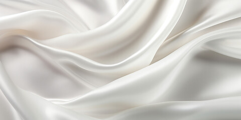 White satin fabric background 