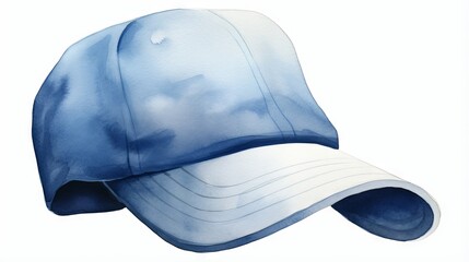 watercolor cap isolated on white background