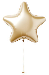 Light gold star balloon for party and celebration