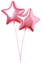 Pink star balloon for party and celebration