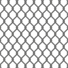 Fototapeta premium Rabitz grid seamless pattern vector illustration.