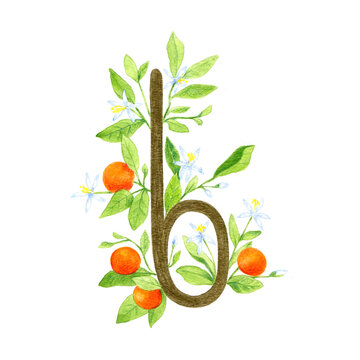 letter of the Georgian alphabet. letter ხ