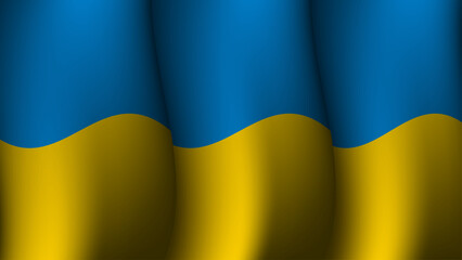 ukraine waving flag background design vector illustration