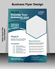 Corporate flyer or cover design for business identity and advertisement.