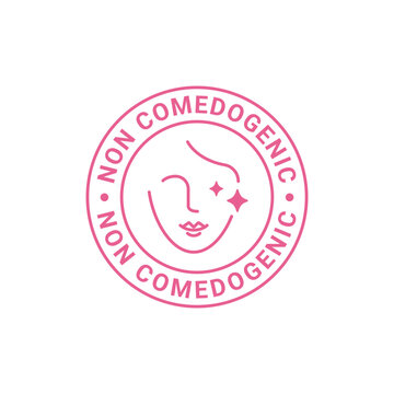 Non comedogenic vector label, stamp