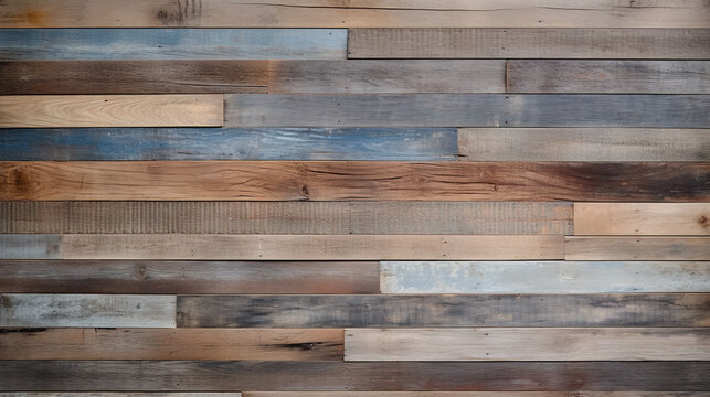 Reclaimed Barnwood Siding Blue, Brown And Gray Colors, Reclaimed Wood Wall Paneling Texture
