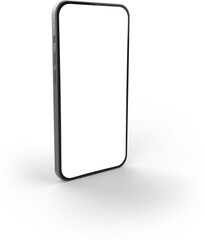3d render - phone new generation steel blank