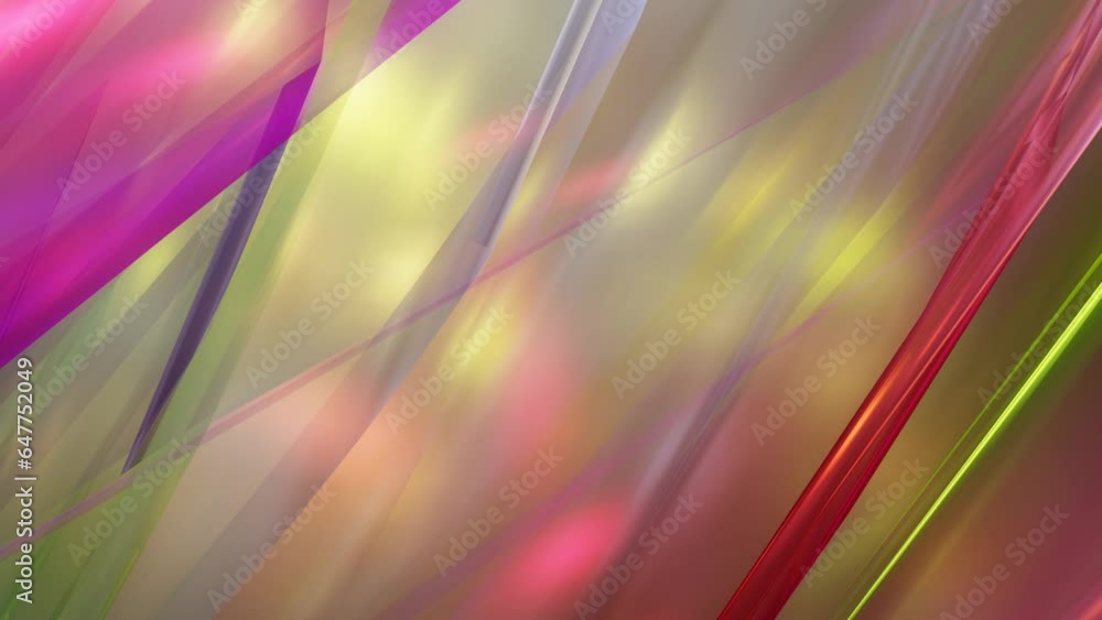 Poster animation of abstract colorful light and glowing background with lines