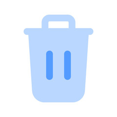 trash duotone icon