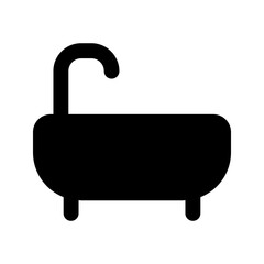 bathtub glyph icon