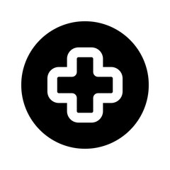 hospital glyph icon