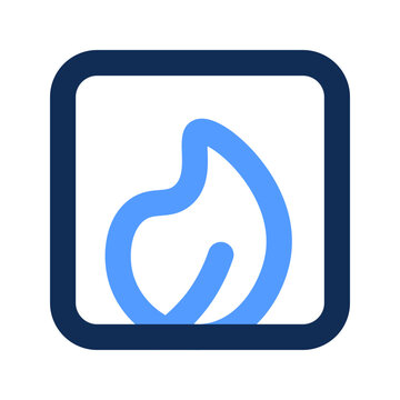 recommend clip art: fireplace outline color icon