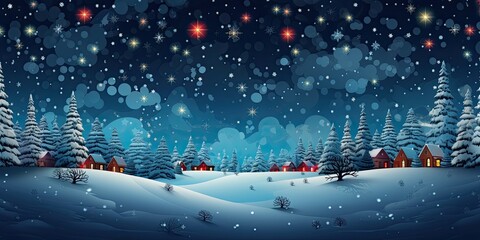 Enchanting Christmas celebrating background concept featuring a festive and magical scene