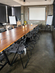 The empty meeting room for co-working space.