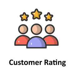 Fototapeta premium Customer rating Vector Icon