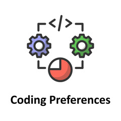 Obraz premium Coding preferences Vector Icon