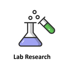 Lab research Vector Icon

