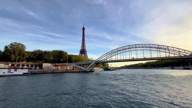 River Seine and Eiffel Tower in Paris - travel photography