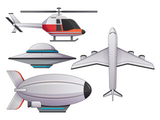 Air Transportation Vector Illustrations