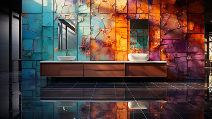 Obraz na płótnie Canvas modern modern bathroom