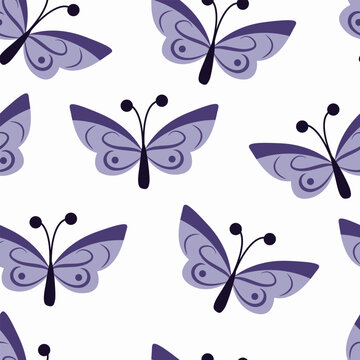 Vibrant butterfly vector pattern design in cheerful hues, perfect for kids' delight. Bring nature's beauty to life