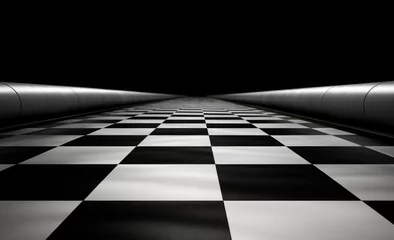 Fototapeten Checkered concept speeding track. © Noize