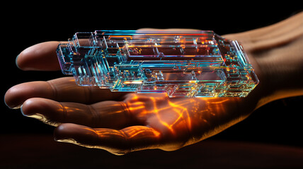 In the future we will exchange information through gloves, technologically advanced objects, microchips installed on us will project holograms and information