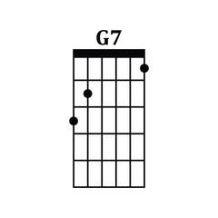 Basic Guitar Chord Chart Icon Vector Illustration Design