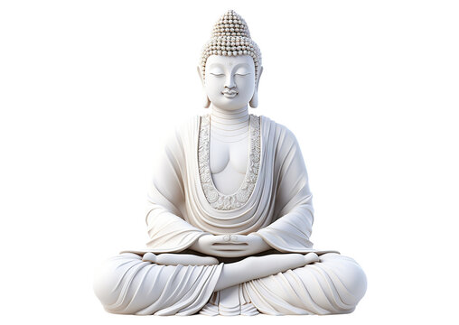Buddha statue, cut out