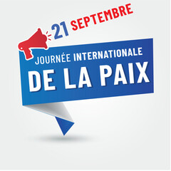 paix - journée internationale de la paix - 21 septembre