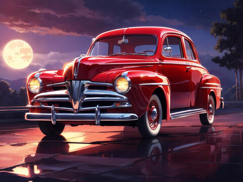 old car in the desert