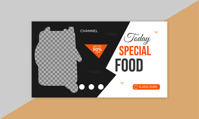 YouTube live video thumbnail Editable Creative corporate template design. video thumbnail. 
