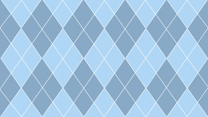Blue argyle seamless geometric pattern