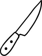 knife isolated on white background