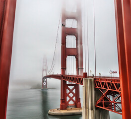 the Golden Gate Bridge an francisco - Created with Generative AI Technology