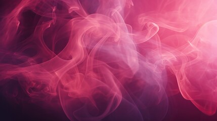 Abstract red smoke steam moves on isolated background. AI generated image