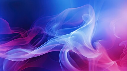 Abstract purple smoke steam moves on isolated background. AI generated image