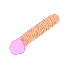Purple Sugar Wax Smear With Spatula