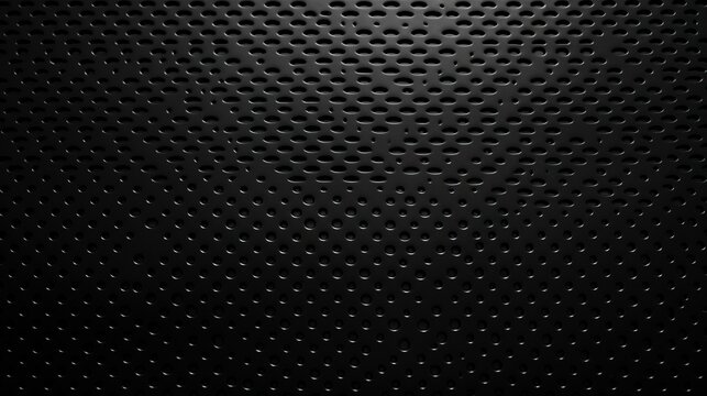 Seamless black Metal Plate Pattern background. AI generated image