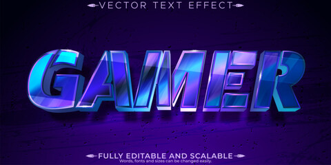 Game editable text effect, rgb and neon text style