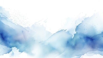 Luxury soft blue watercolor paper textured background. AI generated