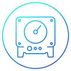 meter line icon for web