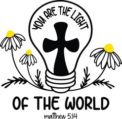 You are the light of the world, religious Easter  - obrazy, fototapety, plakaty