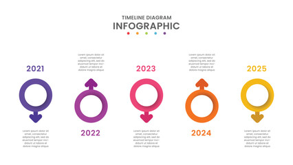 Timeline Business Infographics Template Design
